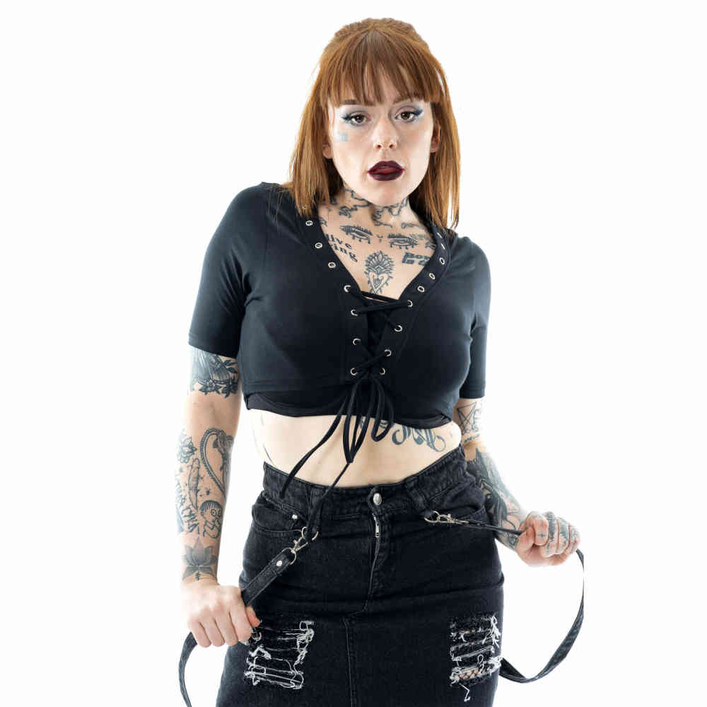 Innocent Lifestyle - Aurelie Crop top - Zwart